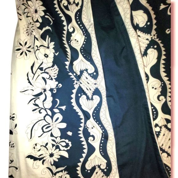 M Cotton tunic Charlotte Russe navy/cream - Picture 3 of 3